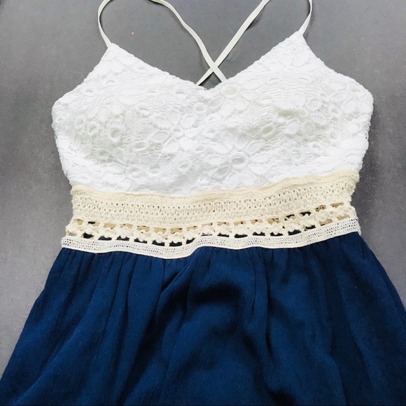 glare Dresses & Skirts - 🌙Salt Tree Linen Lace And Crochet Padded  Dress,